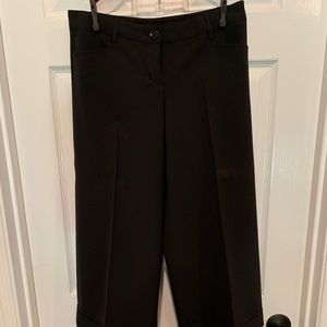 Express brand wide leg crop cuffed dress pants